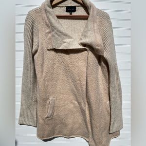 La Fee Verte Neutral Tan Oatmeal Knit Swater